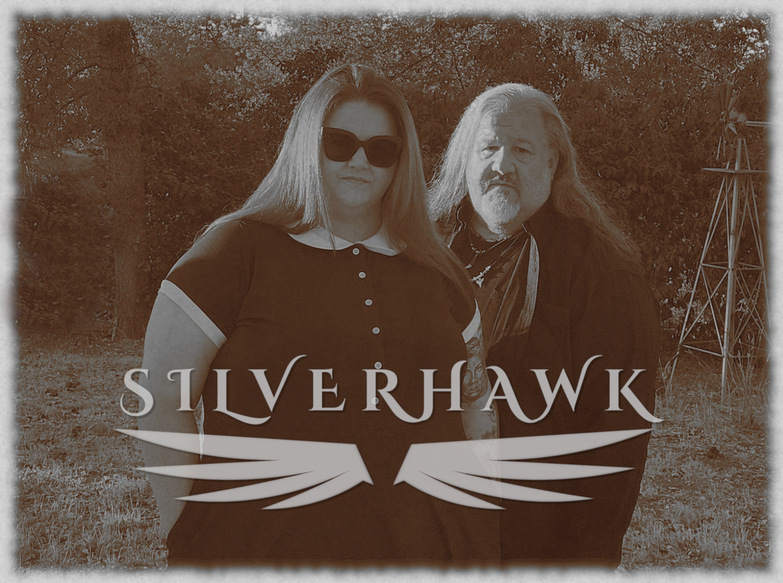 SilverHawk duo, antique-toned press photo